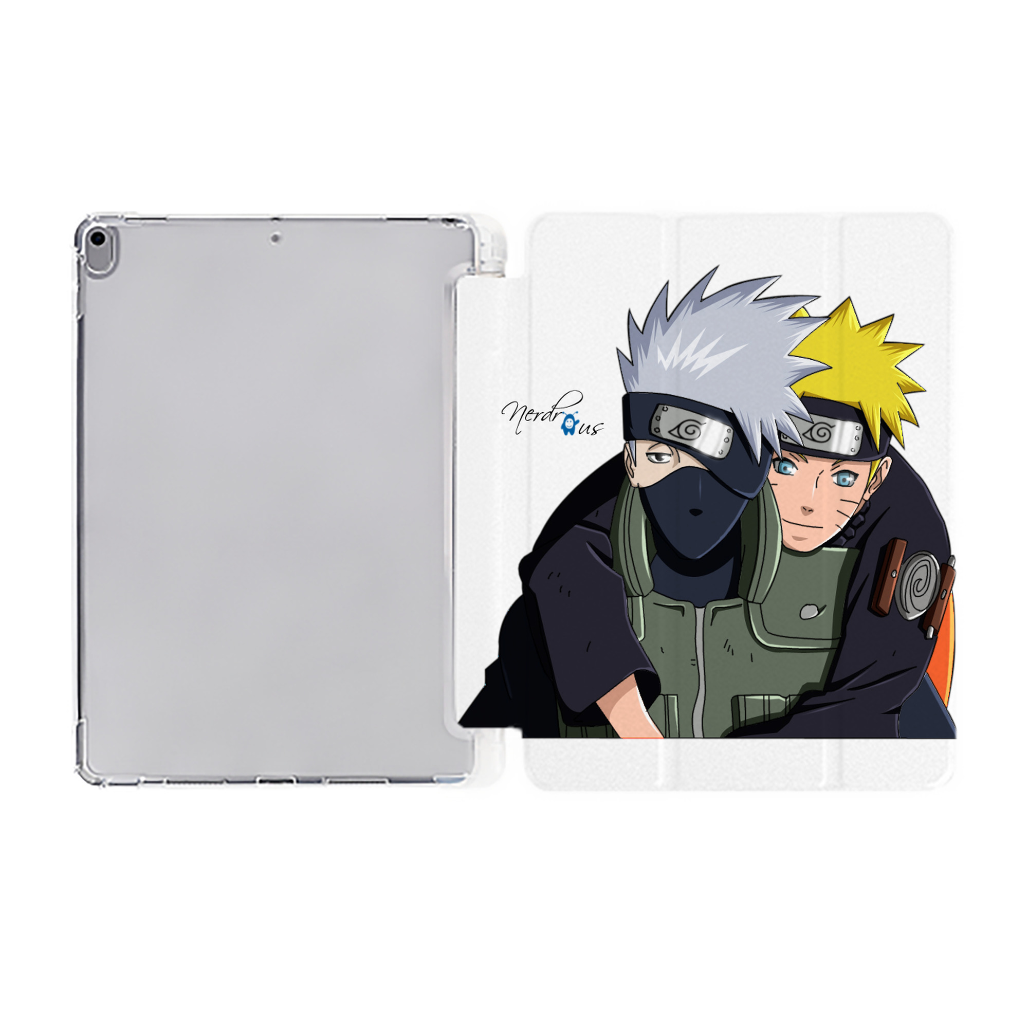 （画像用） NARUTO -ナルト- はたけ カカシ Hatake Kakashi IPad ケース ペン収納付き 三つ折りスタンド PUレザー×シリコン 対応機種9.5/10.5/10.9インチ